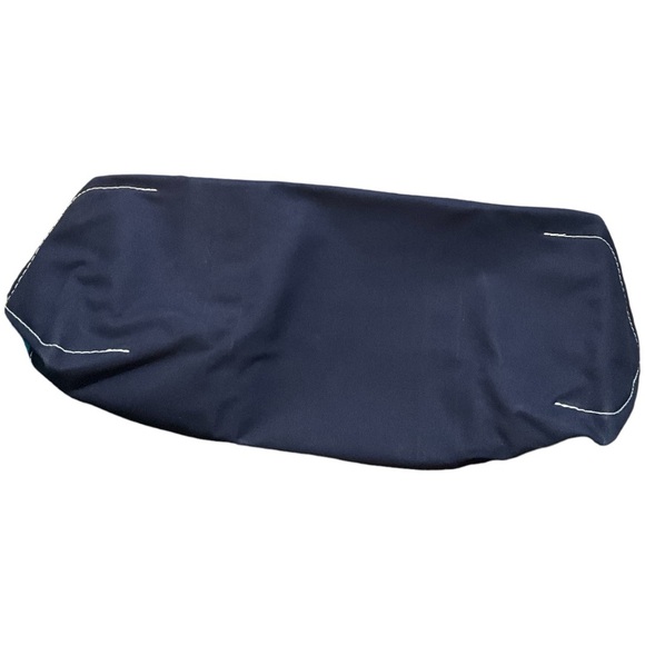 LL Bean Boat & Tote Vintage Canvas Bag Dog Chasing Ball Lake Dock Graphic LARGE - Picture 5 of 7